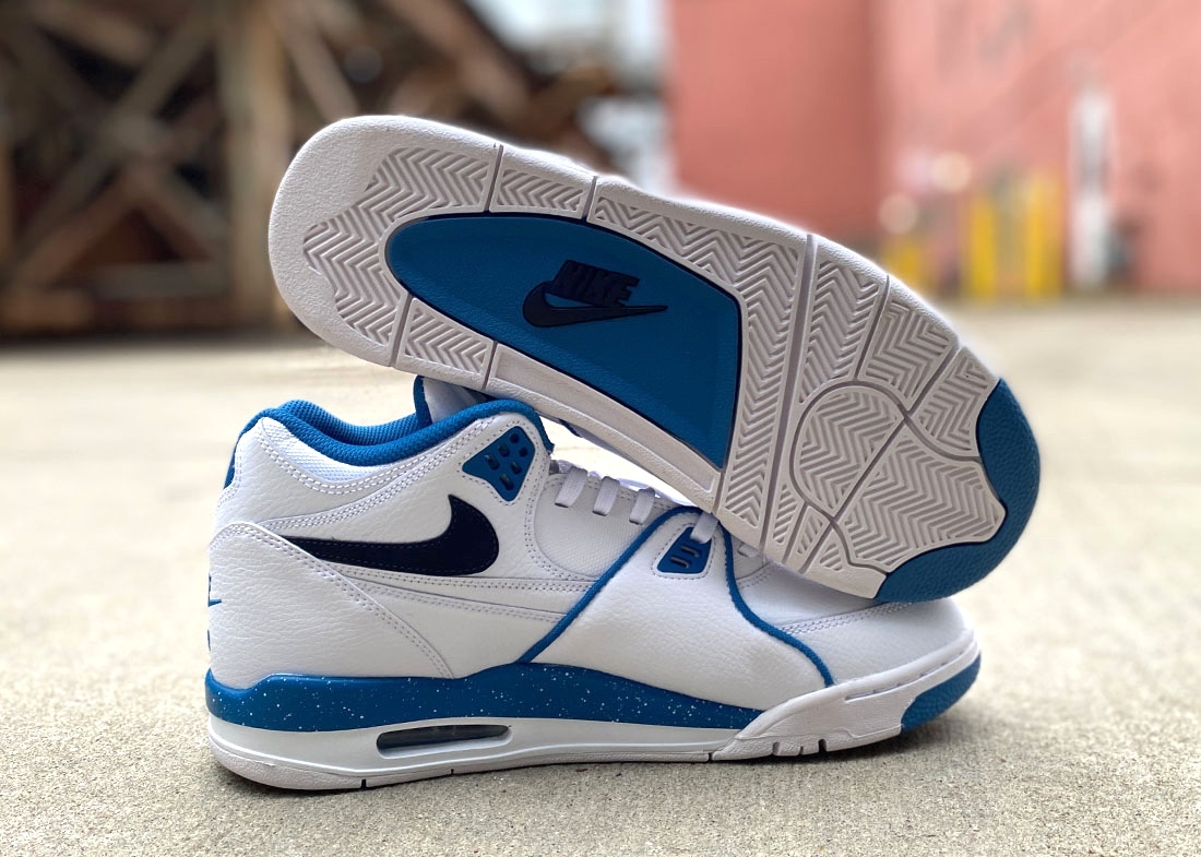 Nike Air Flight 89 white blue 4