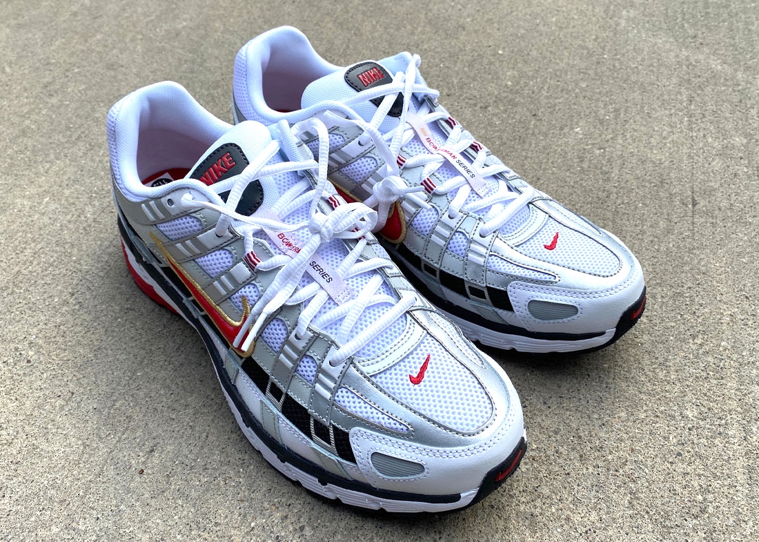 Nike P 6000 WHITE RED SILVER1