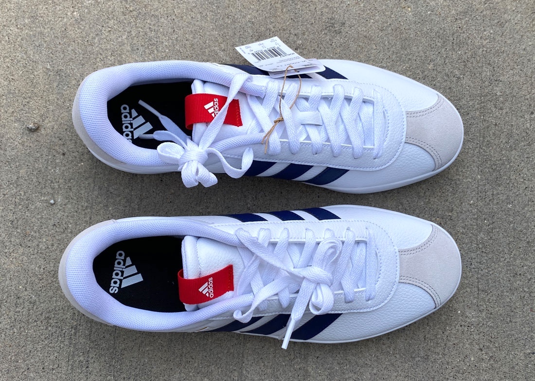 adidas VL Court white blue red3